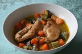 Poulet aux courgettes et aux carottes à l'orientale