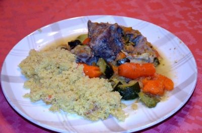 Tajine d'agneau aux légumes 