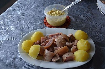 Tête de veau sauce ravigote