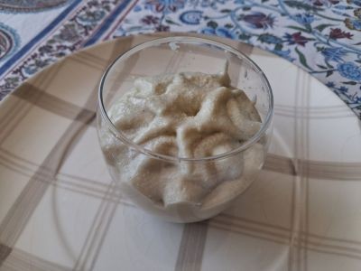 Espuma de cœurs d'artichauts